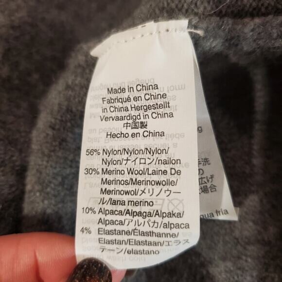 Madewell Womens Merino Wool Alpaca Blend Open Cardigan Sweater Size M Gray Cozy - Picture 9 of 13